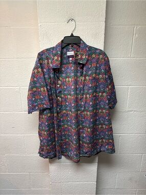 Columbia Short-Sleeve Floral Button-Up Shirt - Multicolor Floral